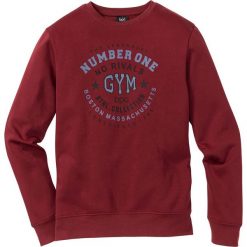 Bluza z nadrukiem Regular Fit bonprix czerwony rubinowy. Bluzy marki House. Za 49.99 zł.