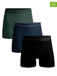 Muchachomalo Bokserki (3 pary) w kolorze czarno-granatowo-zielonym rozmiar: L. Czarne bokserki MUCHACHOMALO, l, bez wzorów. Za 104.95 zł.