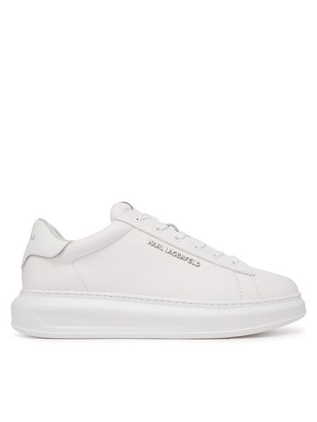 KARL LAGERFELD Sneakersy Kapri Mens KL52581 Biały. Białe buty sportowe casual KARL LAGERFELD, bez wzorów, ze skóry, bez zapięcia. Za 854.99 zł.