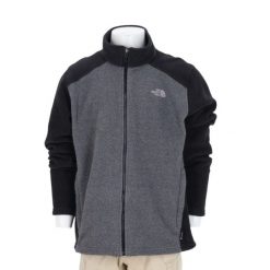 Kurtka polarowa męska The North Face szara. Szare kurtki The North Face, l, bez wzorów, z materiału, bez kaptura. Za 170.36 zł.