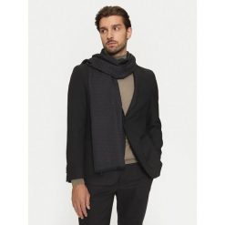 Szalik BOSS. Czarne szaliki Boss, bez wzorów. Za 499.99 zł.