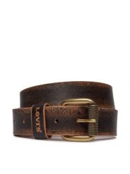 Levi's® Pasek Męski 235473-4 Brązowy. Brązowe paski bez wzorów, z nubiku. Za 199.99 zł.