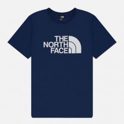 Koszulka Sportowa The North Face Half Dome. Niebieskie t-shirty sportowe The North Face, bez wzorów, z bawełny, bez ramiączek. Za 119.99 zł.