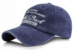 Bawełniana Bejsbolówka (Czapka z Daszkiem) - Pako Jeans - Vintage, Granat. Niebieskie czapki z daszkiem Pako Jeans, bez wzorów, z bawełny. Za 55.00 zł.