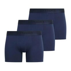 Bokserki Superdry (x3). Niebieskie bokserki Superdry, m, bez wzorów. Za 154.30 zł.