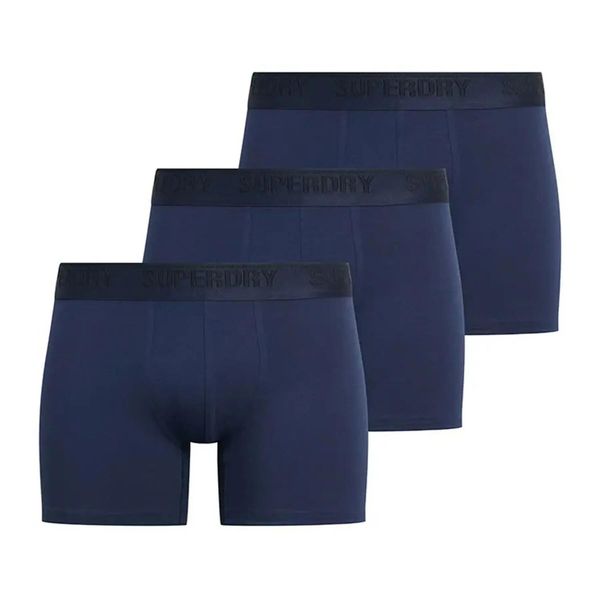 Bokserki Superdry (x3). Niebieskie bokserki Superdry, m, bez wzorów. Za 154.30 zł.