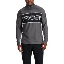 Bluza męska Spyder Paramount 1/2 Zip. Czerwone bielizna termoaktywna Spyder, l, bez wzorów, bez ramiączek, trekkingowe. Za 549.00 zł.
