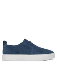 Calvin Klein Półbuty Hybrid Clean Derby Su HM0HM02324 Niebieski. Niebieskie eleganckie półbuty CALVIN KLEIN, bez wzorów, ze skóry, bez obcasa, bez zapięcia. Za 649.99 zł.