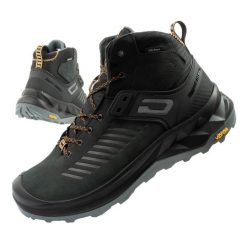 Buty trekkingowe męskie Grisport Nero. Czarne trekkingi Grisport, bez wzorów, z materiału, bez zapięcia. Za 449.00 zł.