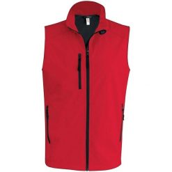 Kurtka puchowa bez rękawów Kariban Softshell. Czerwone kurtki KARIBAN, m, bez wzorów, z elastanu, bez kaptura. Za 193.00 zł.