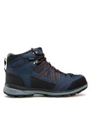 Regatta Trekkingi Samaris II Mid RMF539 Granatowy. Niebieskie botki sznurowane Regatta, bez wzorów, ze skóry, bez obcasa, bez zapięcia. Za 299.99 zł.