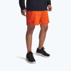 Spodenki treningowe męskie Under Armour UA Vanish Woven 6in. Brązowe krótkie spodenki sportowe Under Armour, m, bez wzorów. Za 149.99 zł.