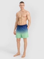 4F Spodenki plażowe męskie - zielone XL. Zielone szorty 4F, m, bez wzorów, z syntetyku, wakacyjne. W wyprzedaży za 59.99 zł.