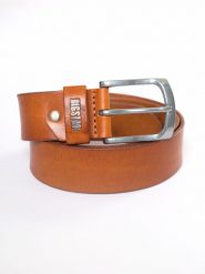 Pasek męski skórzany jasnobrązowy 1126 802. Brązowe paski BIG STAR, bez wzorów, z jeansu, eleganckie. Za 179.99 zł.