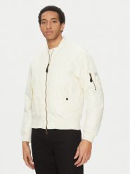 Guess Jeans Kurtka bomber M5RL81 WHAA2 Écru Regular Fit. Kurtki Guess Jeans, l, z aplikacjami, z jeansu, bez kaptura. Za 389.99 zł.