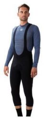 Spodnie rowerowe 3/4 męskie Alé Cycling Solid Winter. Czarne spodenki rowerowe ALÉ CYCLING, m, bez wzorów, z elastanu, na fitness i siłownię. Za 370.99 zł.
