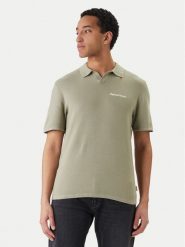 Jack & Jones Polo Norrebro 12297926 Zielony Relaxed Fit. Zielone koszulki polo Jack & Jones, m, bez wzorów, z bawełny, bez kołnierzyka, bez ramiączek. Za 149.99 zł.