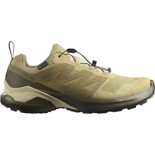 Buty trekkingowe męskie Salomon X-adventure Gtx Gore-tex. Brązowe buty trekkingowe Salomon, bez wzorów, z gore-texu, bez zapięcia, do biegania, gore-tex. Za 664.65 zł.