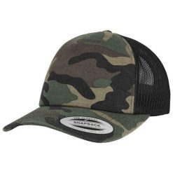 Czapka Trucker Flexfit Camo. Czarne czapki z daszkiem Brandit, bez wzorów, z bawełny. Za 128.00 zł.