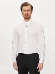 KARL LAGERFELD Koszula 605000 Biały Modern Fit. Białe koszule KARL LAGERFELD, m, bez wzorów, z bawełny, bez kołnierzyka, bez ramiączek. Za 339.99 zł.