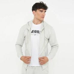 Szara bluza z kapturem ZIPPY z bawełny. Szare bluzy z kapturem Legea, m, bez wzorów, z bawełny, z kapturem. Za 108.00 zł.