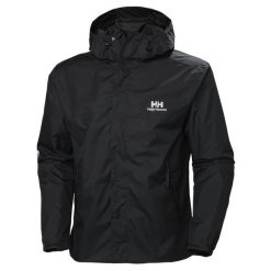 Wodoodporna kurtka Helly Hansen Yu Ervik. Czarne kurtki Helly Hansen, m, bez wzorów, bez kaptura. Za 426.70 zł.