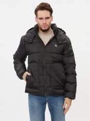 Calvin Klein Jeans Kurtka zimowa J30J324330 Czarny Regular Fit. Czarne kurtki Calvin Klein Jeans, na zimę, m, bez wzorów, z jeansu, bez kaptura. Za 589.99 zł.