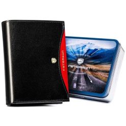 Portfel męski Peterson PTN 333.01 czarny. Czarne portfele bez wzorów, ze skóry. Za 109.00 zł.