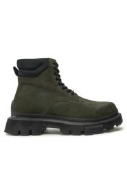 Hugo Trapery Fabyan 50528995 Zielony. Zielone trapery Hugo, ze skóry, bez zapięcia. Za 1,149.00 zł.