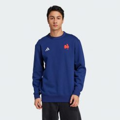 Bluza France Heritage. Niebieskie bluzy Adidas, m, bez wzorów, bez kaptura. Za 379.00 zł.