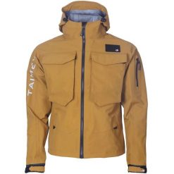 Kurtka wędkarska do brodzenia Taimen Ponoy Wading Jacket - Mustard. Zielone kurtki TAIMEN, l, bez wzorów, z materiału, bez kaptura. Za 499.99 zł.