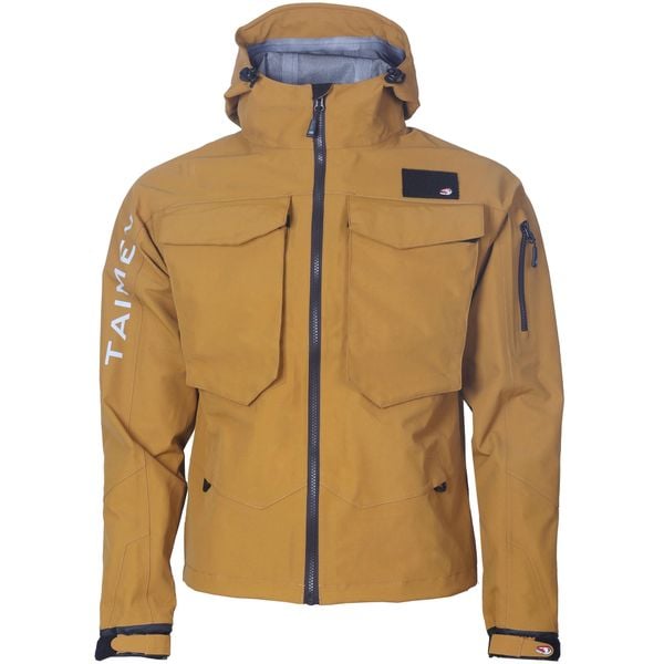 Kurtka wędkarska do brodzenia Taimen Ponoy Wading Jacket - Mustard. Zielone kurtki TAIMEN, l, bez wzorów, z materiału, bez kaptura. Za 499.99 zł.