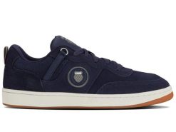 Sneakersy męskie K-Swiss K-Varsity SDE buty sportowe tenisówki zamszowe. Niebieskie trampki K-SWISS, l, bez wzorów, bez zapięcia. Za 179.00 zł.