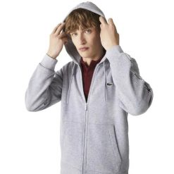 Bluza męska Lacoste SH1209. Szare bluzy z kapturem LACOSTE, m, bez wzorów, z bawełny, z kapturem. Za 347.00 zł.