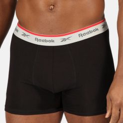 Bokserki sportowe męskie Reebok 3 sztuki. Bokserki Reebok, l, bez wzorów, z bawełny. Za 89.99 zł.