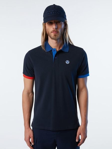 North Sails Koszulka polo w kolorze granatowym rozmiar: XXL. Niebieskie koszulki polo North Sails, xxl, bez wzorów, z bawełny, bez kołnierzyka, bez ramiączek. Za 141.85 zł.