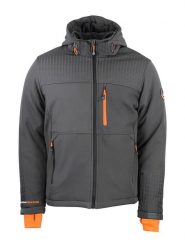 Peak Mountain Kurtka softshellowa "Cabraplus" w kolorze szarym rozmiar: 3XL. Szare kurtki outdoor i hardshell Peak Mountain, xl, bez wzorów, z polaru, bez kaptura. Za 347.99 zł.