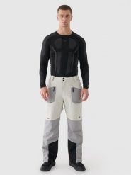 4F Spodnie narciarskie membrana Dermizax 20000 męskie - szare S. Szare spodnie narciarskie i snowboardowe 4F, m, bez wzorów, z materiału, narciarskie, Dermizax. Za 1,299.99 zł.