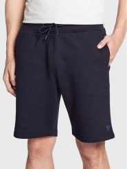 Guess Szorty sportowe Z2YD04 K9V31 Granatowy Regular Fit. Niebieskie krótkie spodenki sportowe Guess, l, z aplikacjami, z bawełny. Za 249.99 zł.
