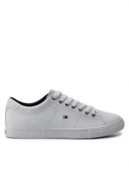 Tommy Hilfiger Sneakersy Essential Leather Sneaker FM0FM02157 Biały. Białe buty sportowe casual Tommy Hilfiger, bez wzorów, ze skóry, bez zapięcia. Za 299.99 zł.