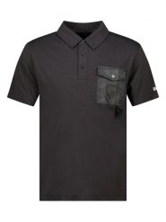 Geographical Norway Koszulka polo "Kelmon" w kolorze czarnym rozmiar: XL. Czarne koszulki polo Geographical Norway, xl, bez wzorów, z bawełny, bez kołnierzyka, bez ramiączek. Za 87.95 zł.