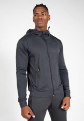 Bluza fitness męska Gorilla Wear Glendo Jacket. Szare bluzy bez kaptura GORILLA WEAR, l, bez wzorów, z materiału, bez kaptura. Za 281.70 zł.