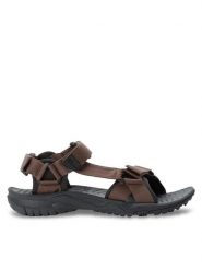 Jack Wolfskin Sandały Lakewood Ride Sandal M 4019021 Brązowy. Brązowe sandały Jack Wolfskin, z materiału, bez zapięcia. Za 189.99 zł.