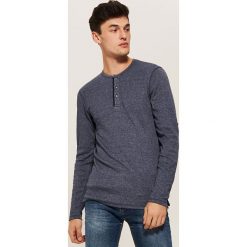 Koszulka z długim rękawem basic - Granatowy. T-shirty marki House. Za 59.99 zł.