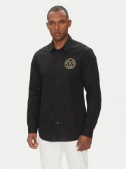 Versace Jeans Couture Koszula 78GALYS1 Czarny Slim Fit. Czarne koszule Versace Jeans Couture, m, bez wzorów, z bawełny, bez kołnierzyka, bez ramiączek. Za 659.99 zł.