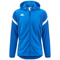 Bluza z kapturem i zamkiem błyskawicznym Kappa Dolve. Białe bluzy z kapturem Kappa, m, bez wzorów, z poliesteru, z kapturem. Za 191.40 zł.