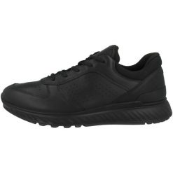 Buty do chodzenia męskie Ecco Exostride. Czarne buty sportowe casual ecco, bez wzorów, z materiału, bez zapięcia. Za 746.00 zł.