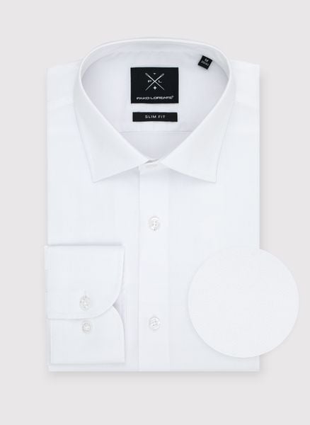 PAKO LORENTE – Biała bawełniana koszula męska. Białe koszule Pako Lorente, m, bez wzorów, z bawełny, bez kołnierzyka, bez ramiączek. Za 129.99 zł.