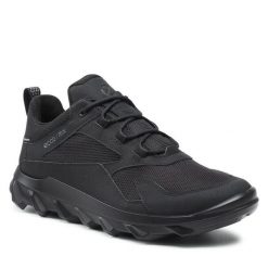 Trekkingi ECCO. Czarne buty trekkingowe ecco, bez wzorów, z gore-texu, bez zapięcia. Za 729.99 zł.