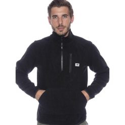 Męska kurtka Leone 1947 Apparel Micro Polar, ze stójką i zamkiem do połowy. Czarne kurtki LEONE 1947 APPAREL, l, bez wzorów, z polaru, bez kaptura. Za 65.68 zł.